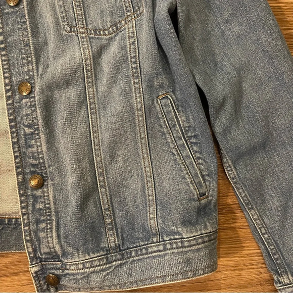 VTG Chaps Women Jean Jacket 90s Y2K Relaxed Fit Sz Large - Picture 5 of 7